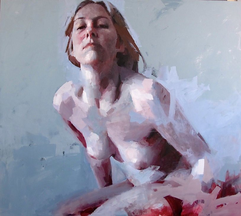 Oil in the style of nude