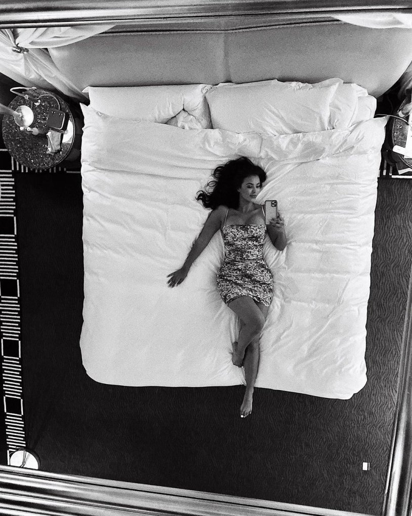 Maya Jama in underwear