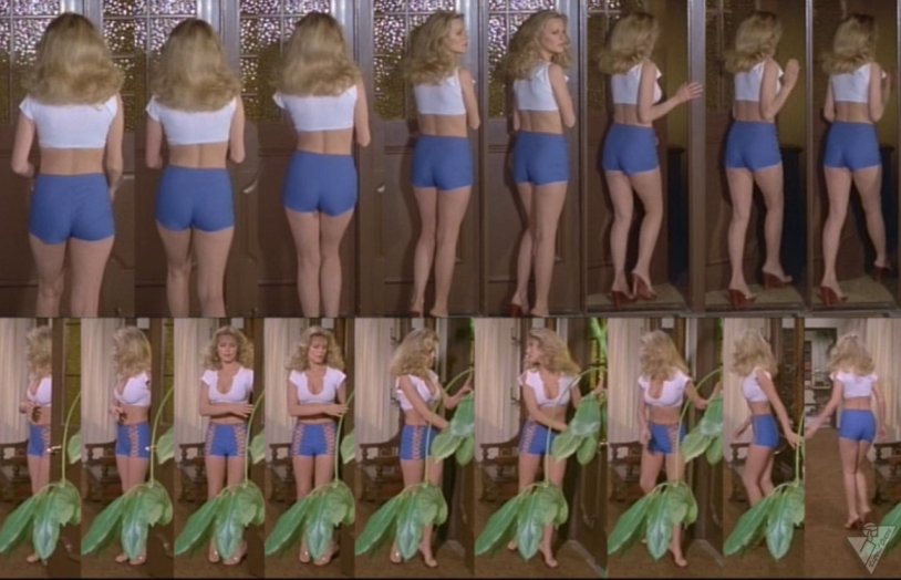 Cheryl Tigs in a pink bikini