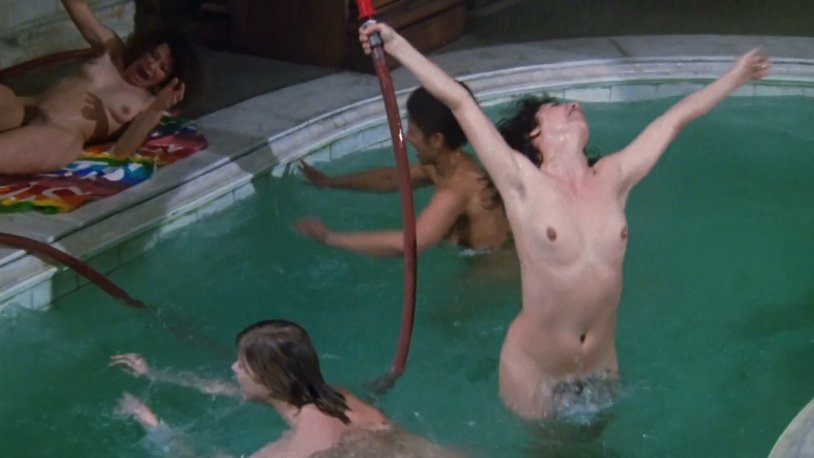 Silhouette behind matte glass