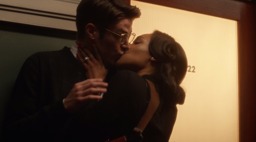 Barry Allen and Iris kiss