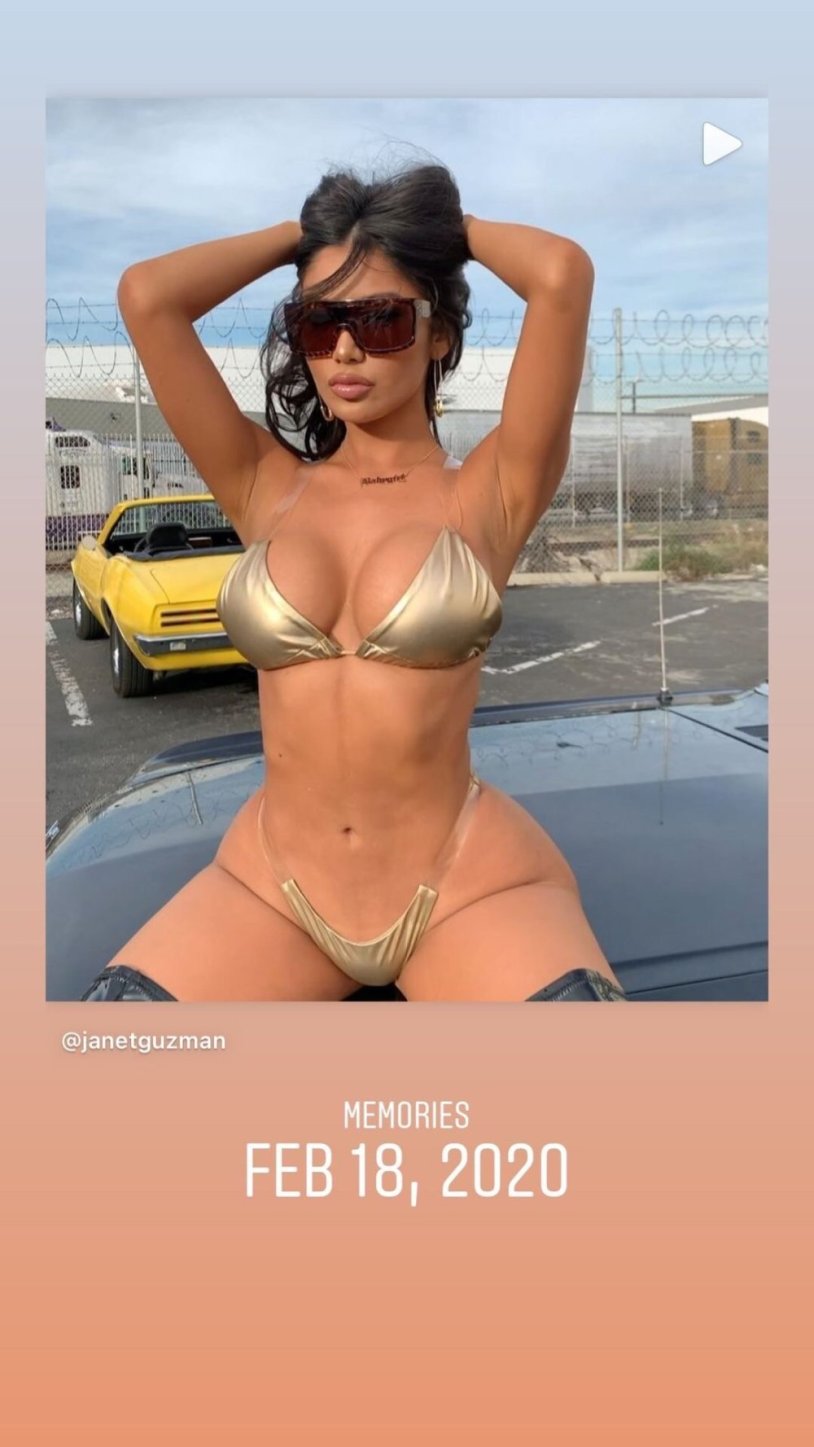 Janet Guzman showed naked boobs