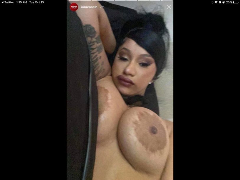 Cardi bi is completely naked