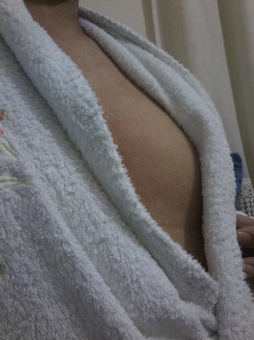 Tainted female bathrobe