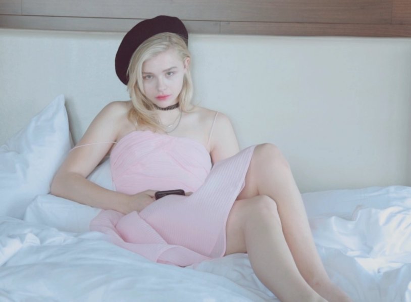 Chloe Motra in a towel