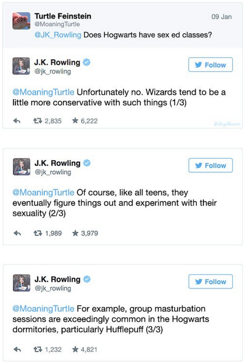 JK Rowling Tweet