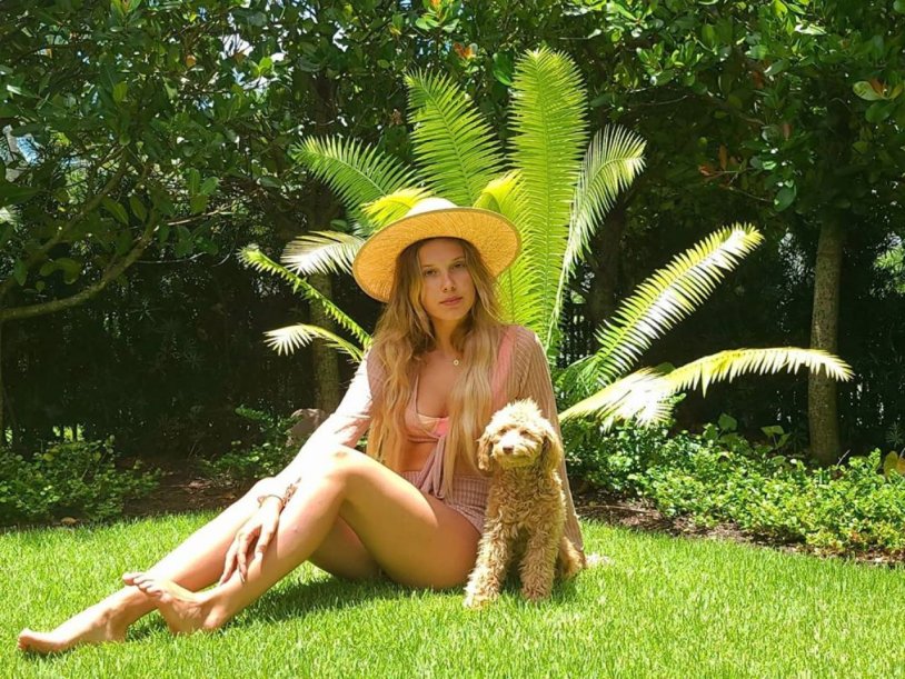 Miles Bobby Brown in a swimsuit