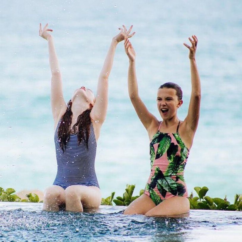 Millie Bobby Brown in a swimsuit