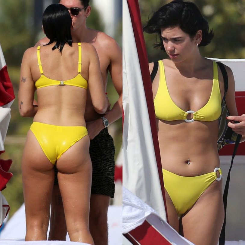 Naked without panties Dua Lipa Styles