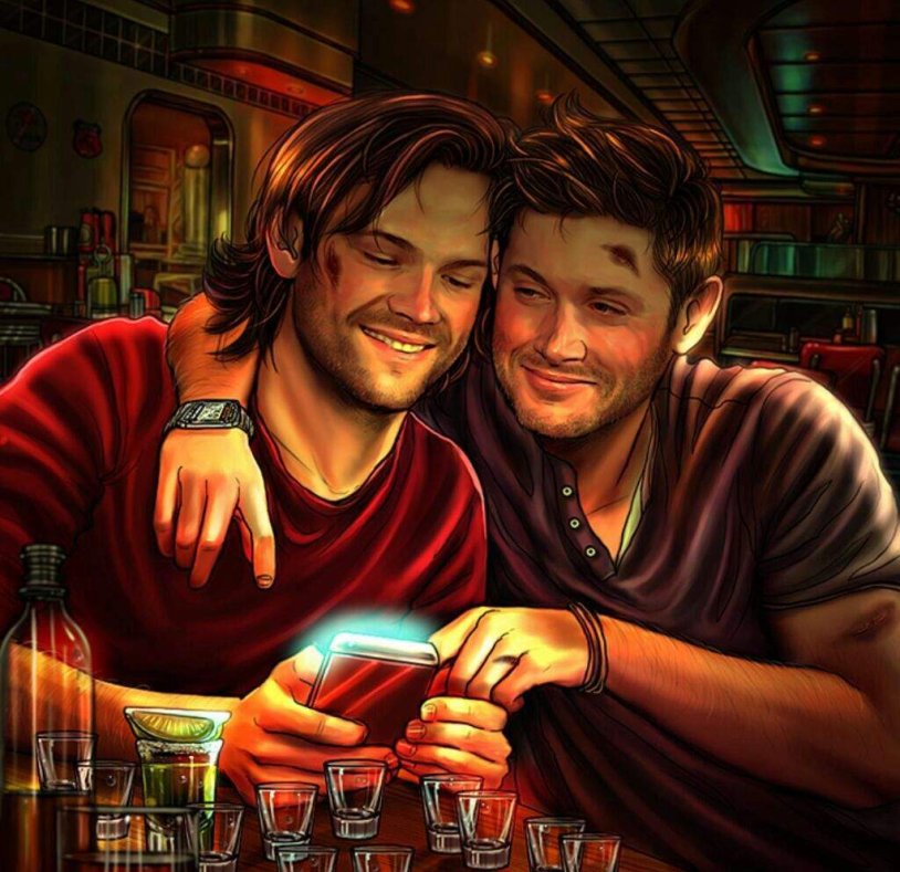 Dean and Sam Winchesters Art