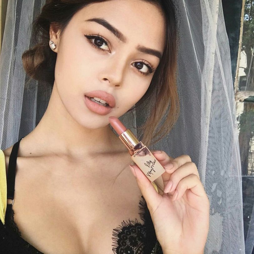 Lily Maimak in a swimsuit