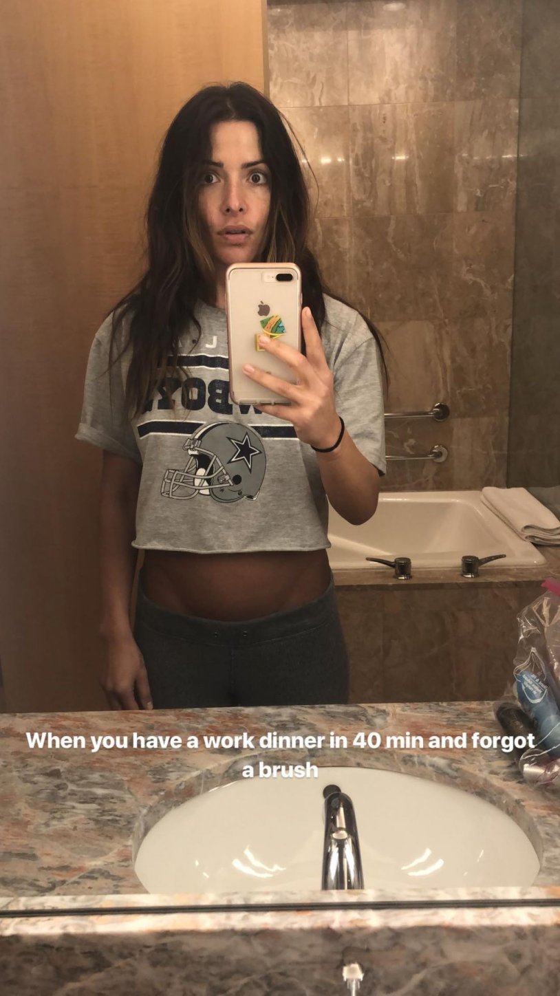 Sarah Shahi and Adam Demos