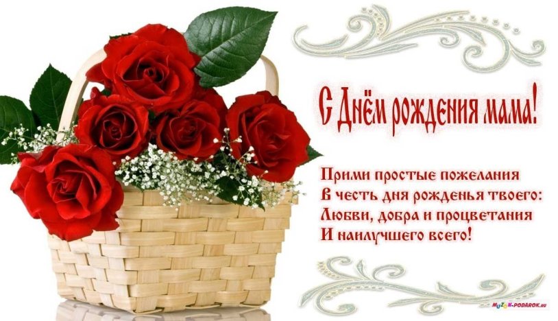 Happy birthday to congratulate mom