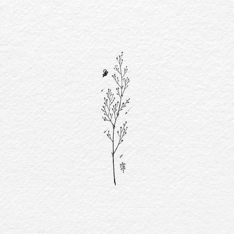 Tattoo sketch minimalism