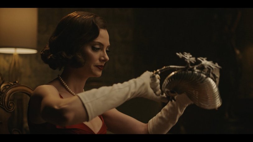 Naked Katherine Winnik in black tights