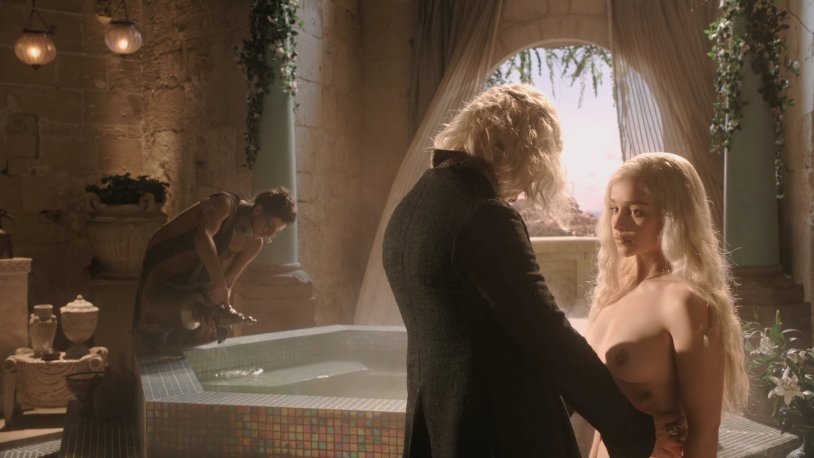 Emilia Clark Naked in the film Game of Thrones