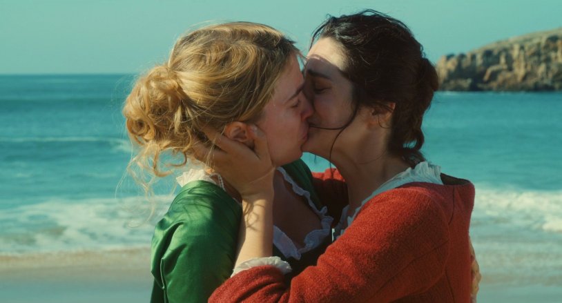 Portrait of a girl in fire