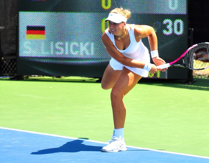 Sabine Lisicki between the legs