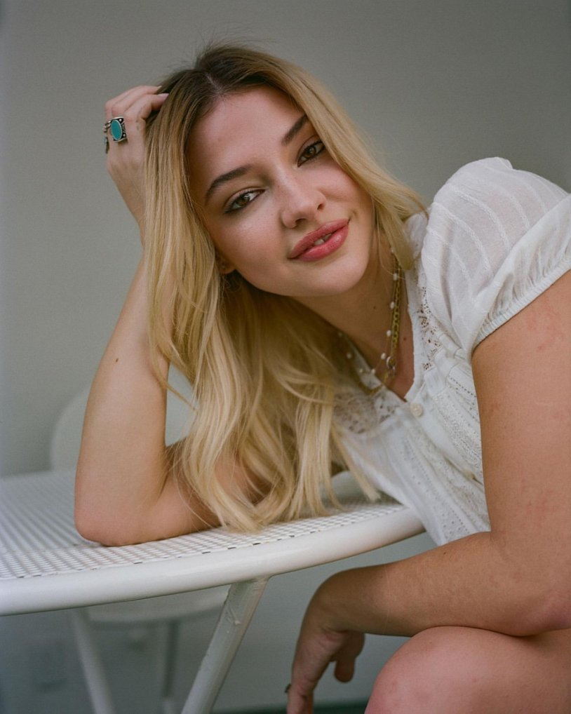 Beautiful selfie in the mirror