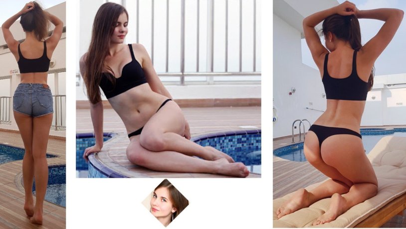 Ariadna Majewska in a swimsuit