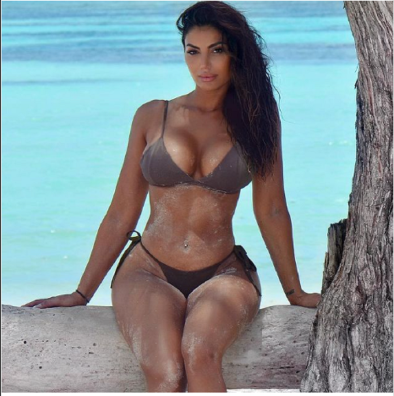 Kim Kardashian Instagram in a swimsuit