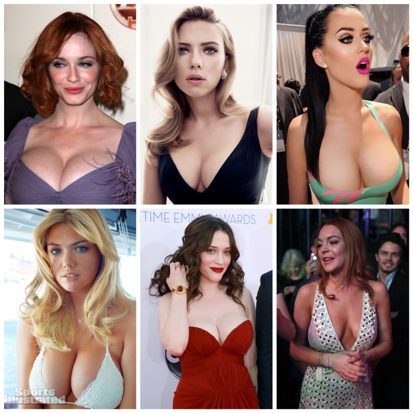Scarlett Johansson chest Ana de Armas