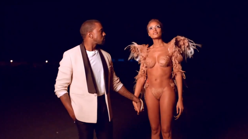 Lela star advertising Kanye Vesta Sneakers