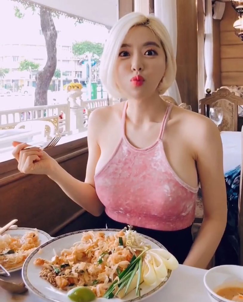 DJ Soda in a swimsuit