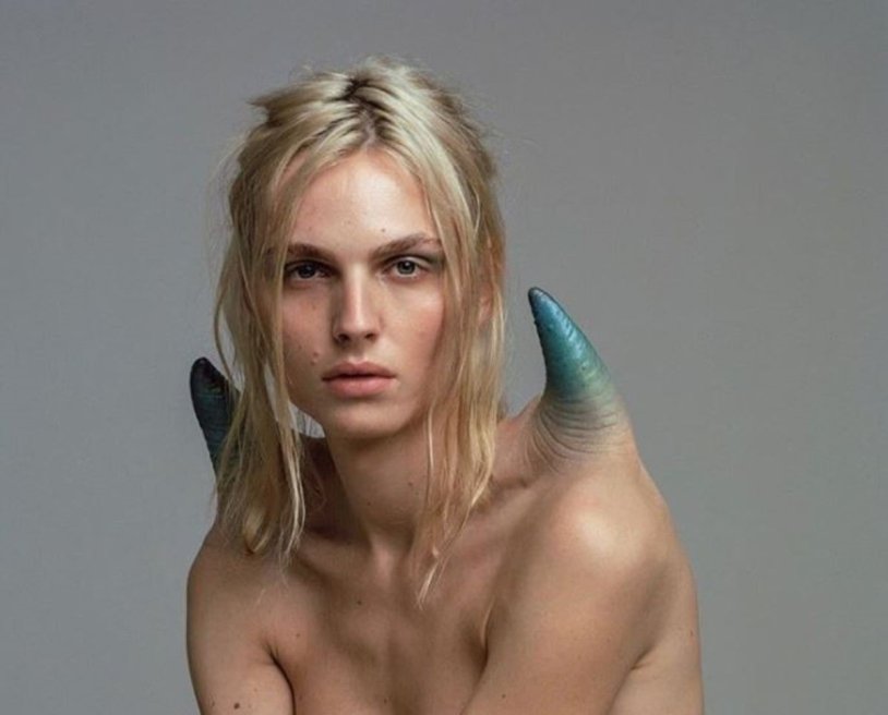 Andrey Pezhich in a swimsuit