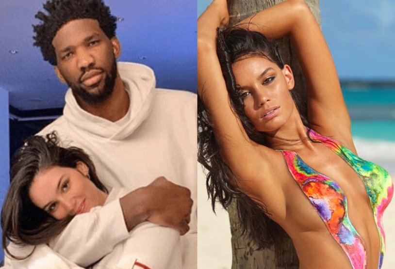 Joel Embid with a girl