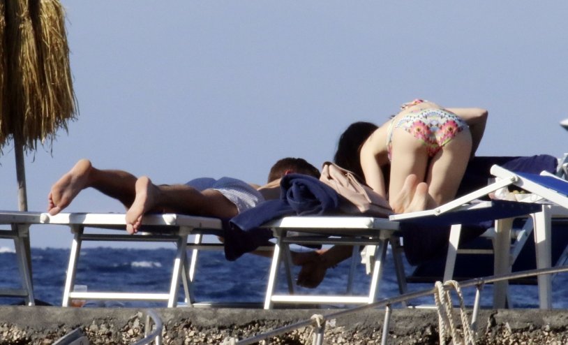 Lily Collins lit up nude