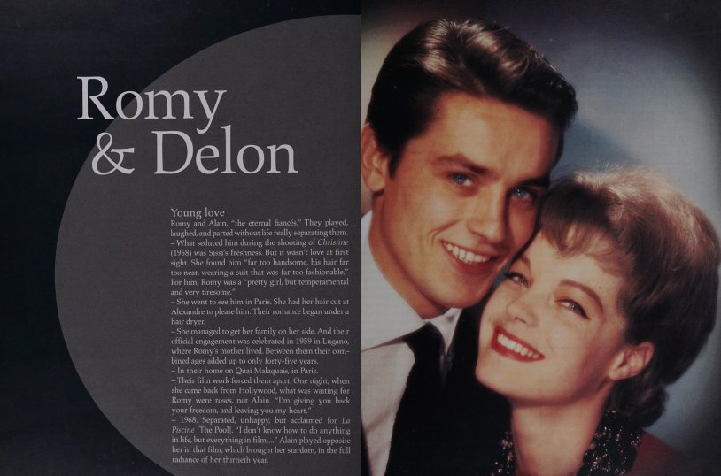 Romy Schneider and Alain Delon