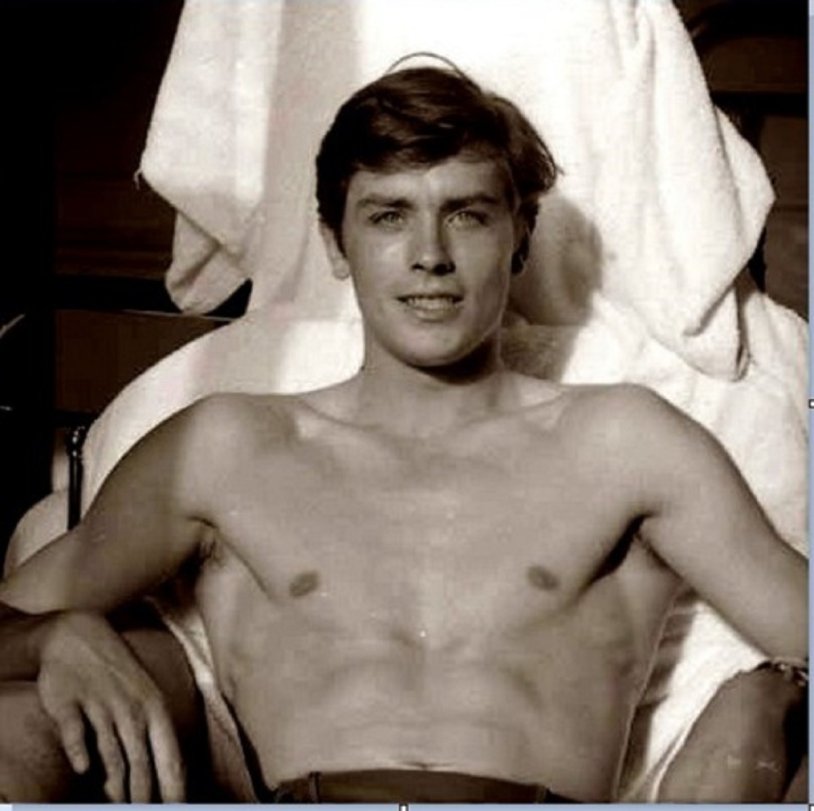 Romy Schneider and Alain Delon Basin