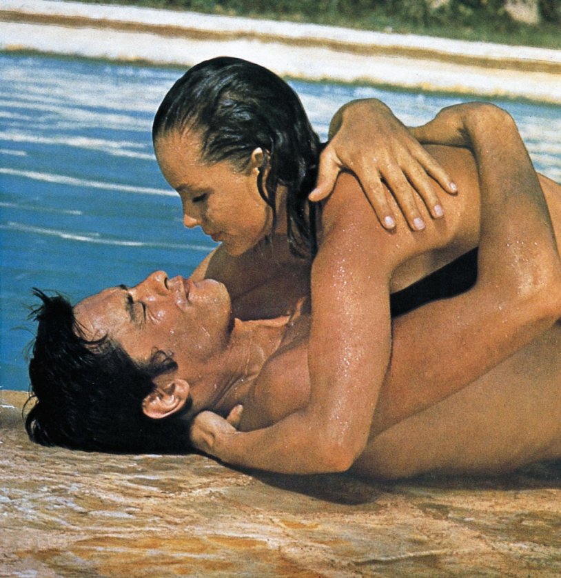 Alain Delon and Romy Schneider Basin