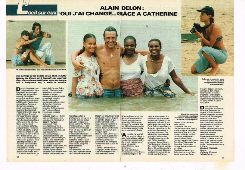 Alain Delon and Bridget