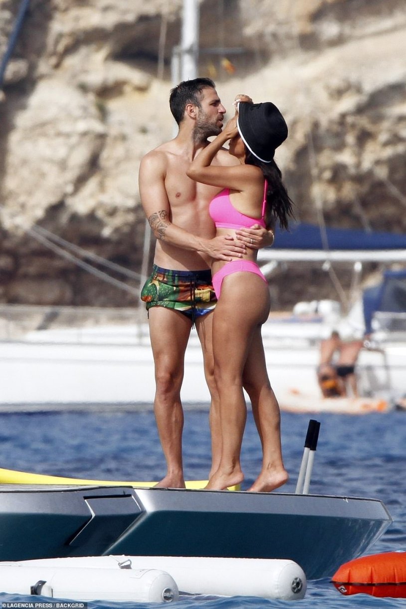 Daniella Semaan and Fabregas