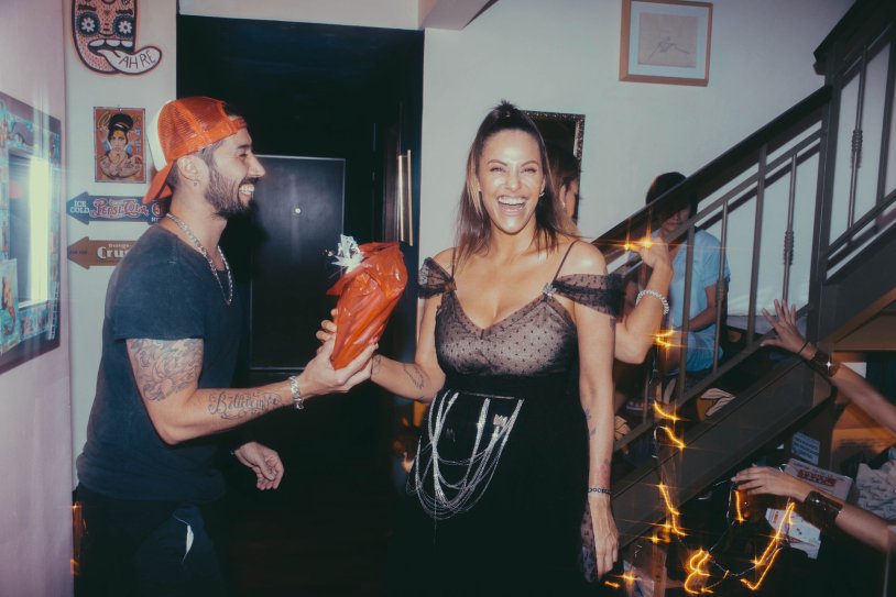 A man undresses a woman