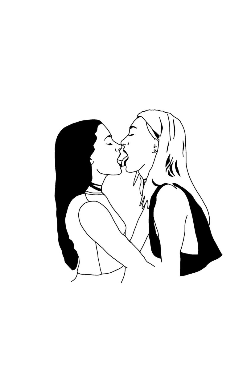 Sketch kiss the girls