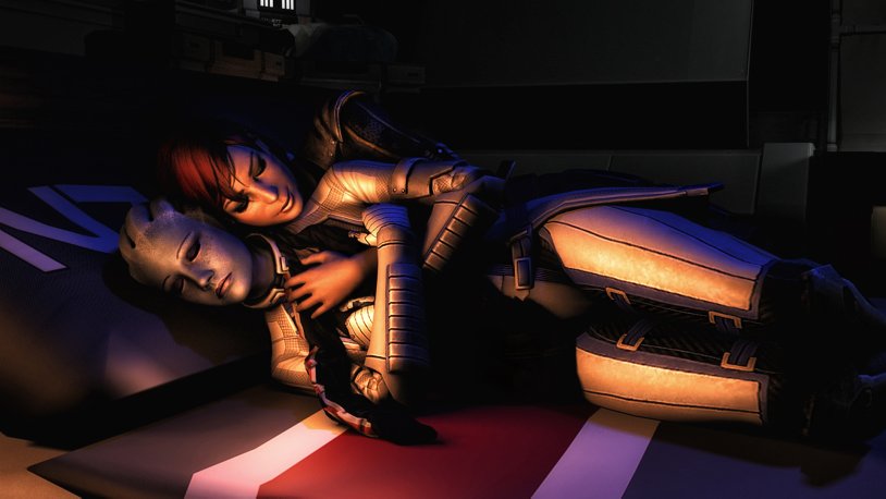 Jane Shepard and Liara Love