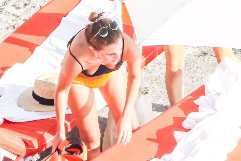 Emma Watson on the beach 2022