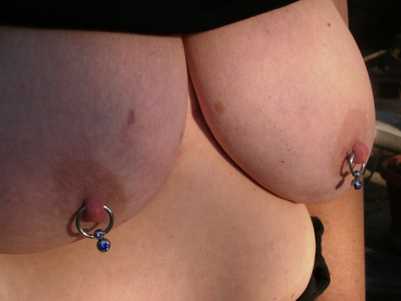 Unusual breast piercing