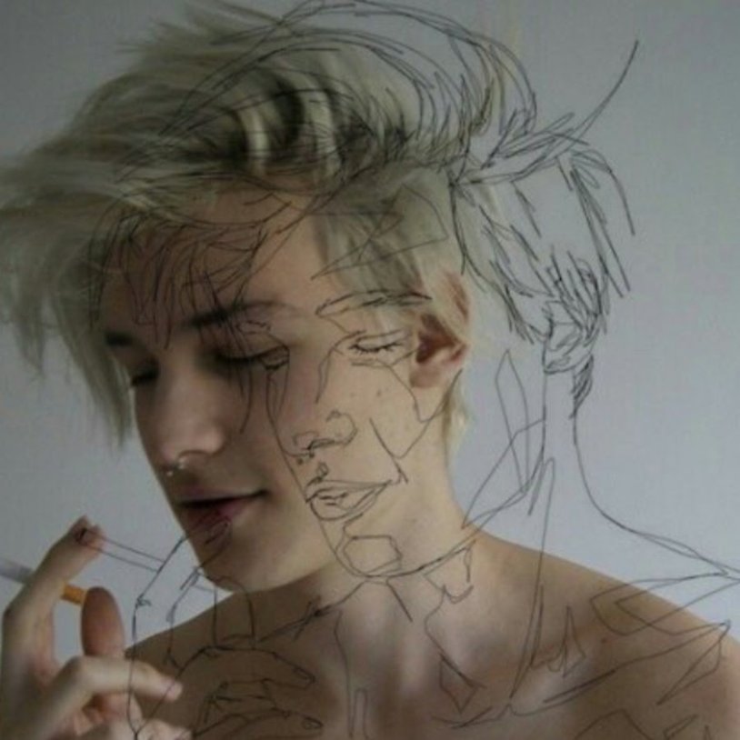 Selfie glasses guy blonde