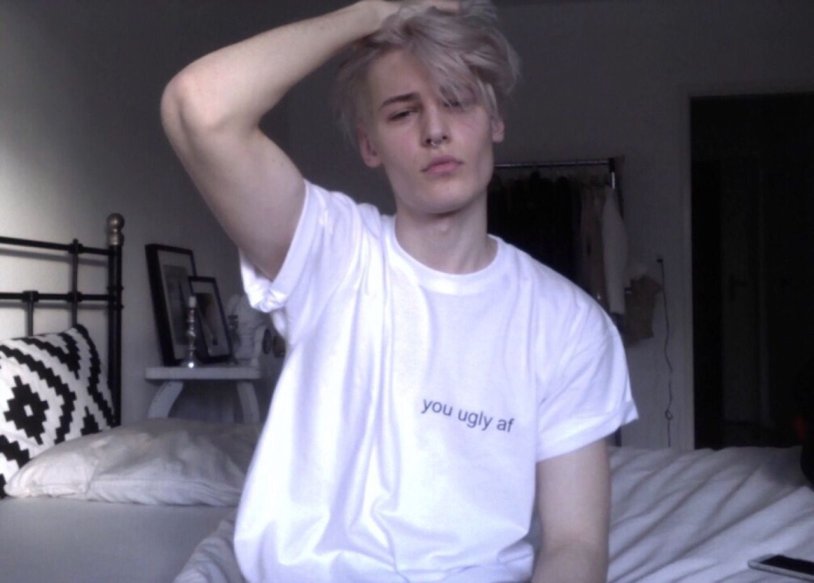 College Boy Jerking it in Bed