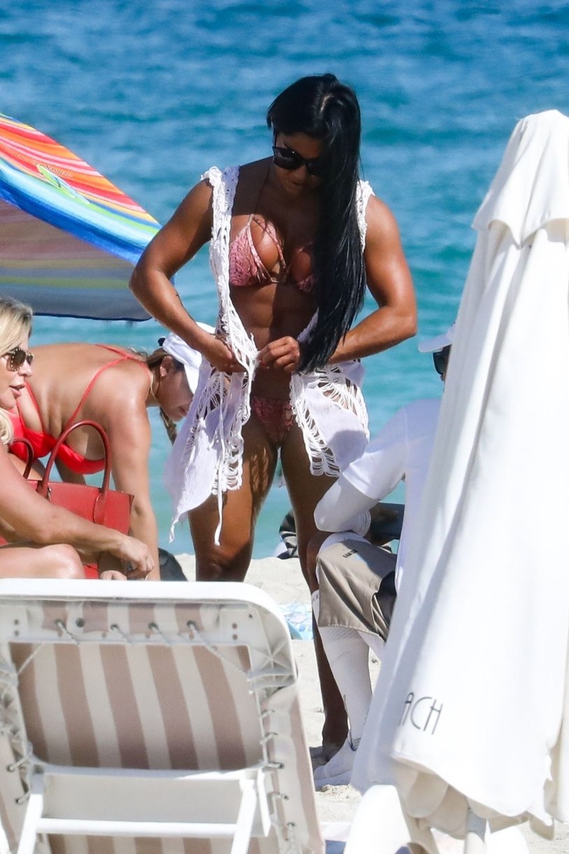 Maripily Rivera Bikini with Son