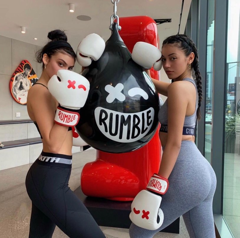 American model walks naked