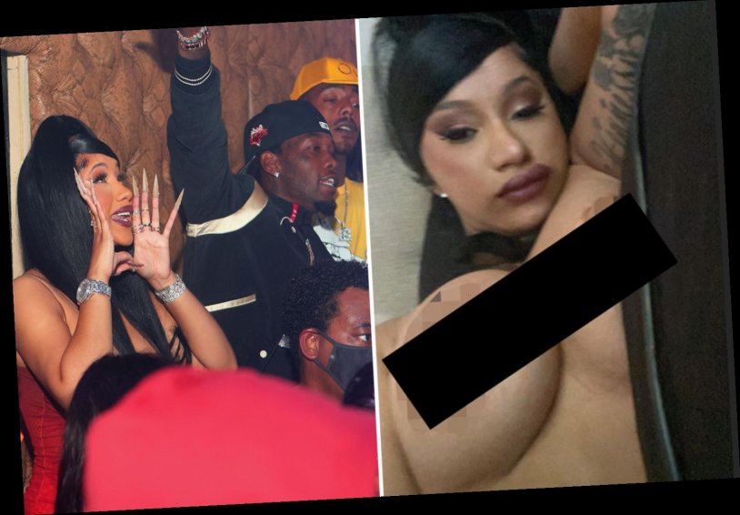 Cardi bi naked at a party