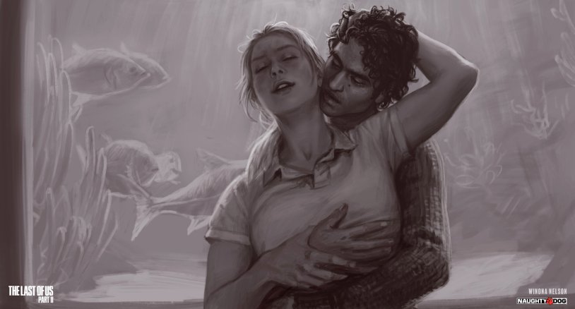 The Last of US 2 Ellie and Abby Arta