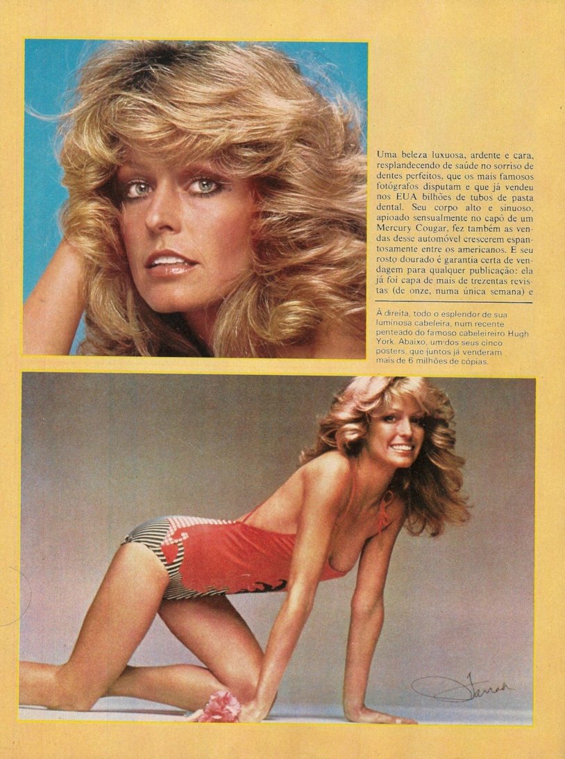 Farra Fosett in a swimsuit