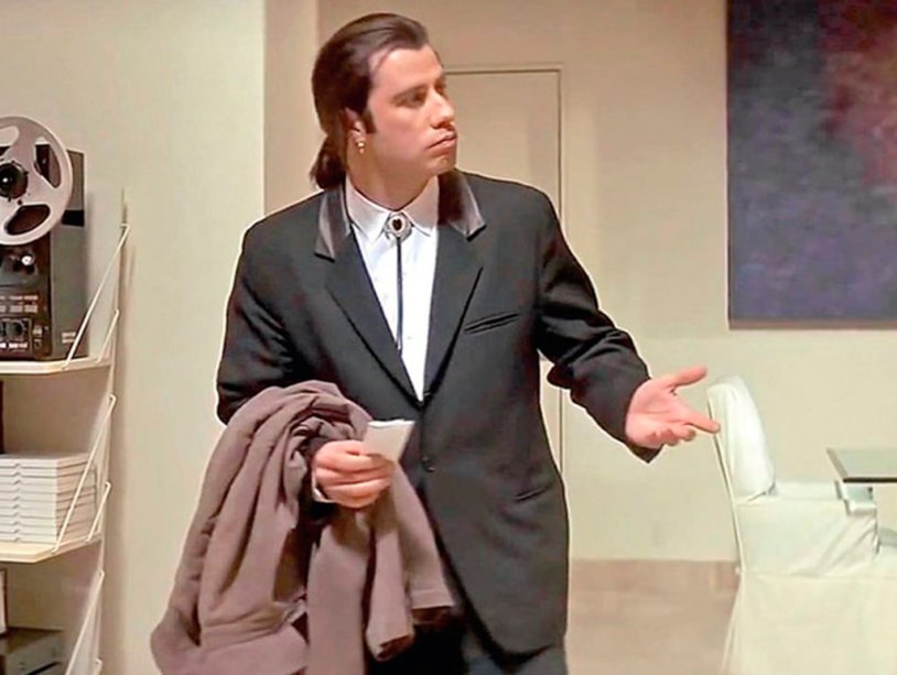 John Travolta criminal reading