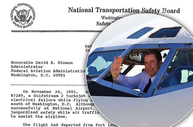 John Travolta was lost at the airport